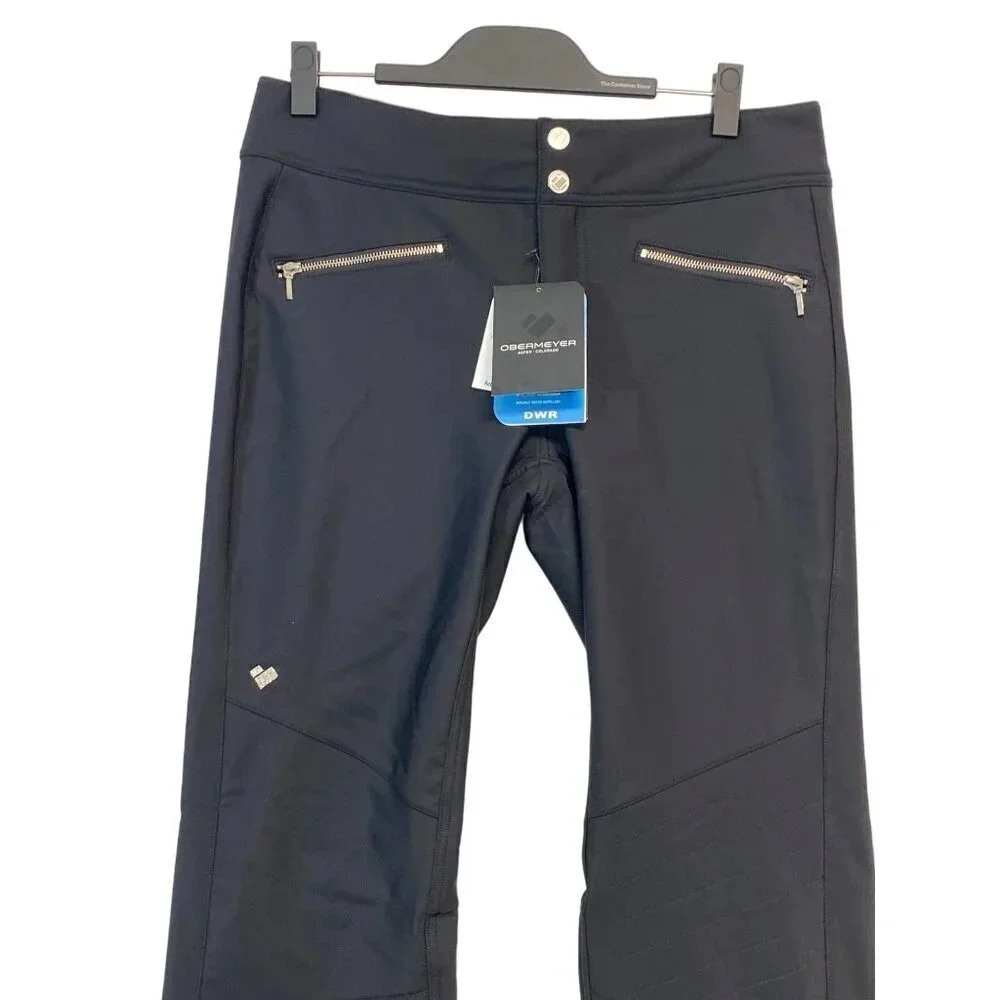 Obermeyer Clio Softshell Womens Ski Pants Winter Snow Size 12 Style 15028 New - Picture 3 of 14